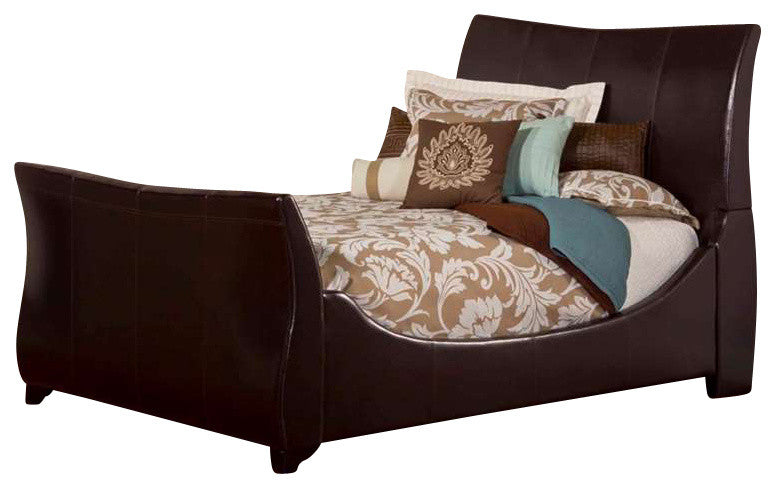 Hillsdale Furniture Justin Sleigh Bed Set Queen with Rails