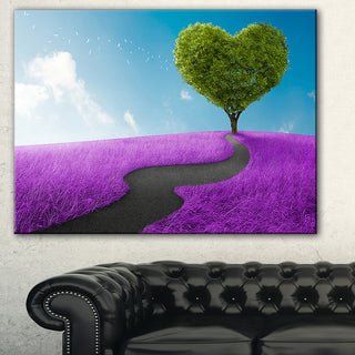 "Heart Tree" Abstract Digital Canvas Print, 40"x30"