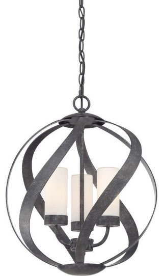 Blacksmith 3-Light Pendant, Old Black Finish