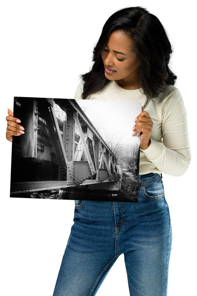 White Clay Creek Bridge Landscape Photo Unframed Wall Art Print, 11" X 14"