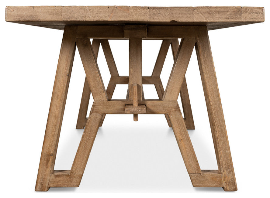 Industrial Reclaimed Wood Farm Table