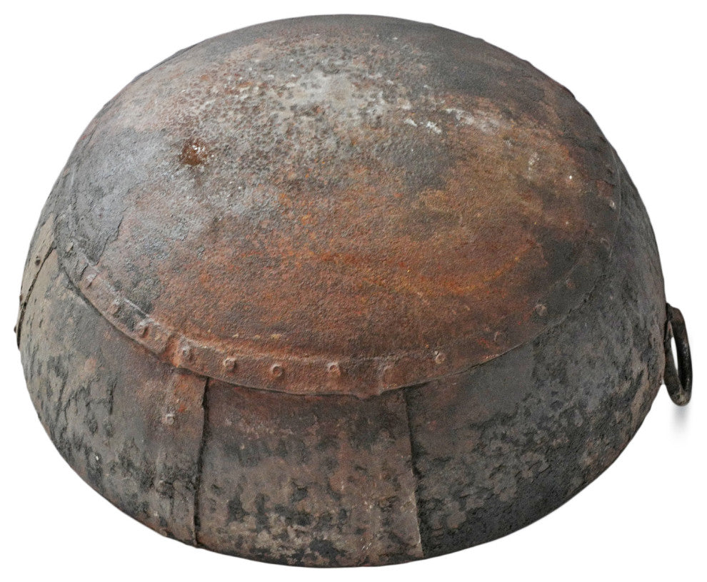 Consigned Vintage Iron Kadai Fire Bowl 3