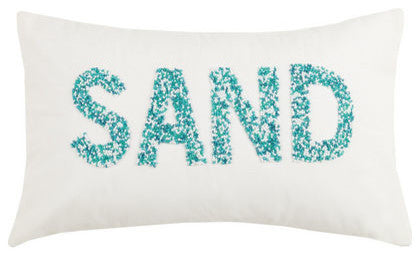 Sandbeaded Decorative Pillow