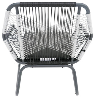 Hannah Outdoor Faux Rattan Club Chair, Set of 2
