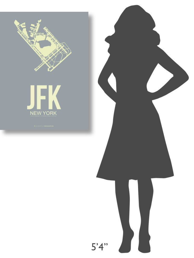 "JFK New York Poster 1" Fine Art Print