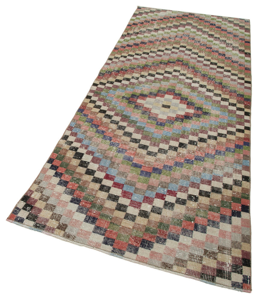 Rug N Carpet - Handmade Turkish 3' 3'' x 7' 9'' Antique Vintage Rug