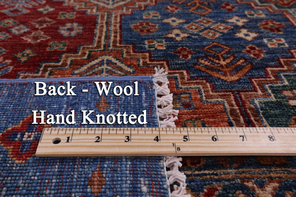 2' 8" X 9' 5" Khorjin Super Kazak Hand-Knotted Runner Rug Q5402