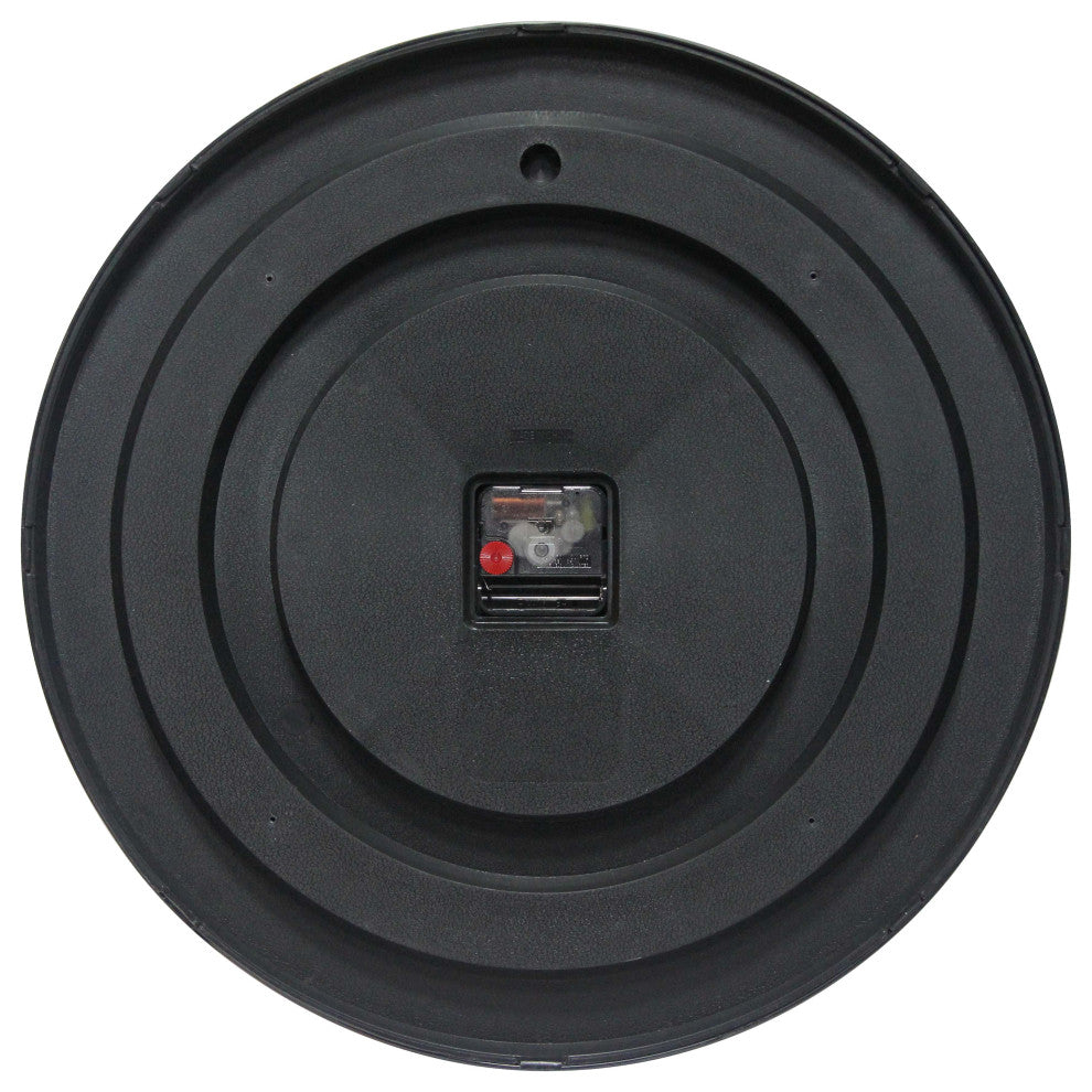 18" Black Office Clock