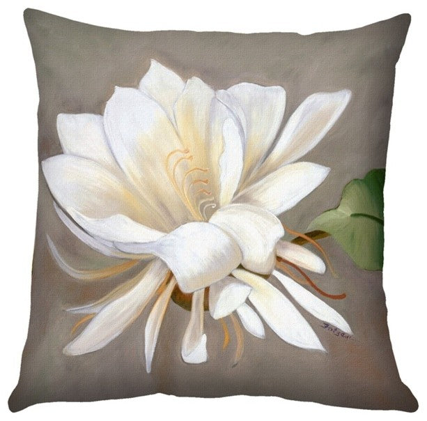 Pillow Decor - Cactus Flower Throw Pillow 20x20 SQ