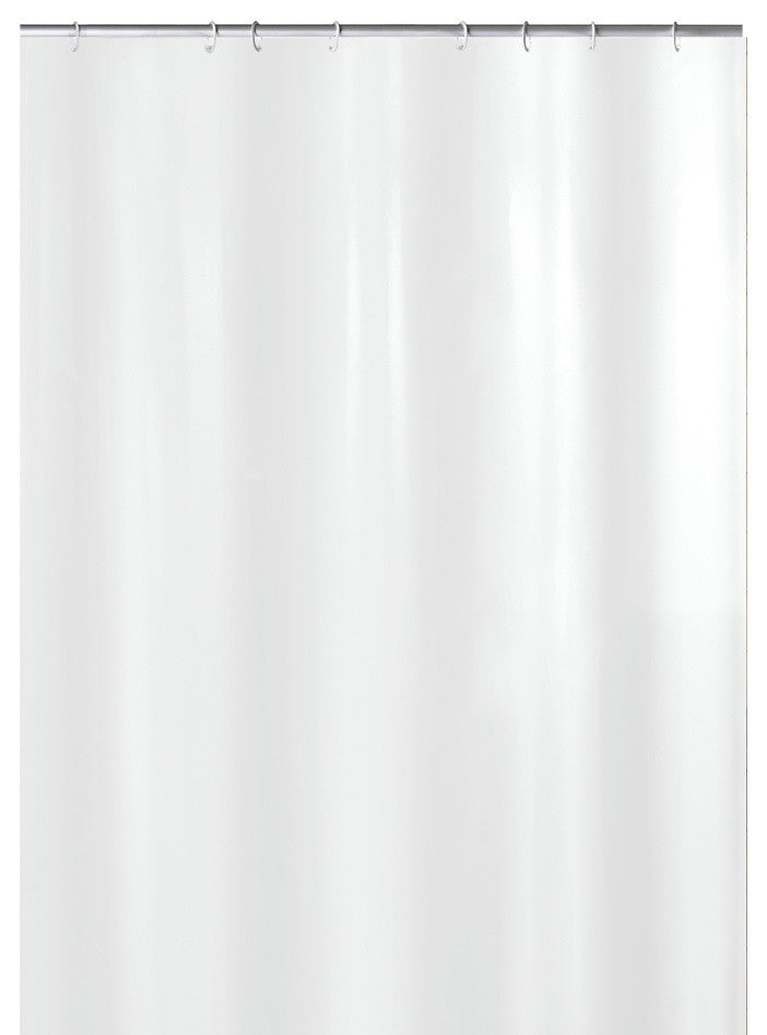 Contemporary Fabric Shower Curtain, Kito, Snow White, Stall