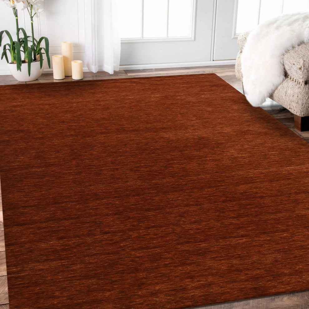 Arizona Rye Area Rug, Red, 4' x 6', Solid