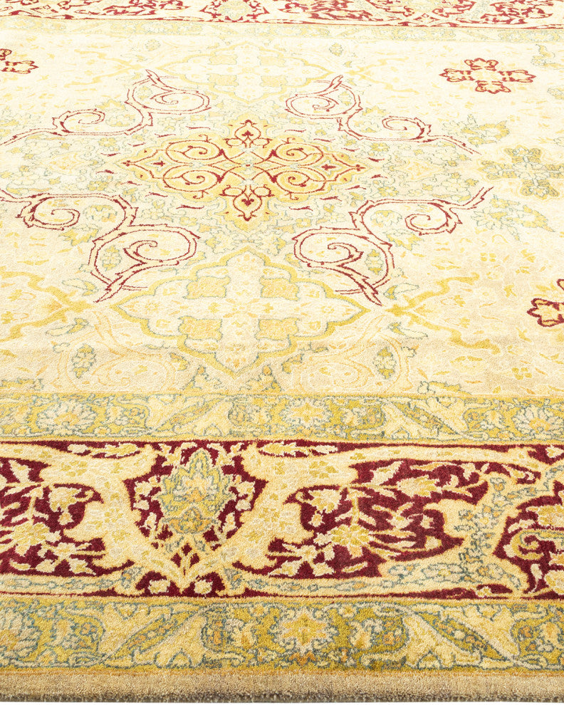 Mogul, One-of-a-Kind Hand-Knotted Area Rug Yellow, 6'1"x9'5"