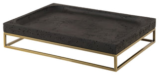 Uttermost - 18161 - Tray - Shadowstone - Antiqued Brass