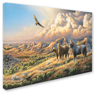 Chuck Black 'Under Wild Skies' Canvas Art, 24x18