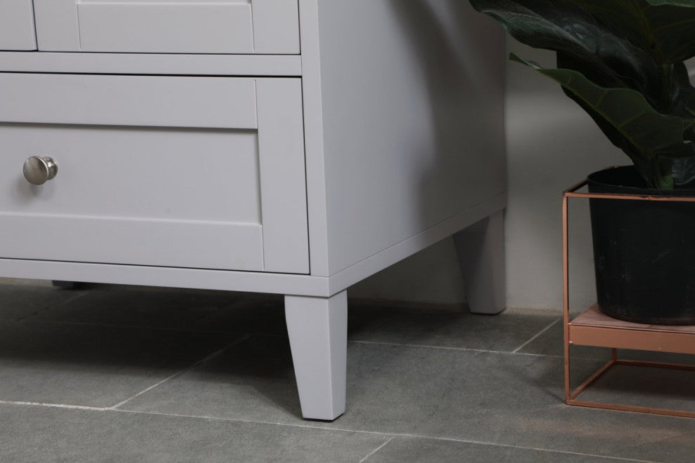 24" Single Bathroom Vanity, Gray