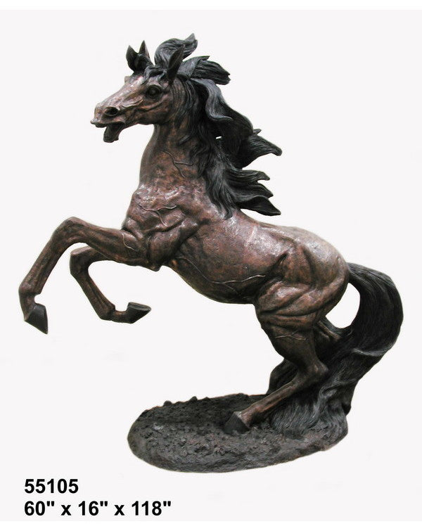 Rearing Horse, 118" Design Sculpture