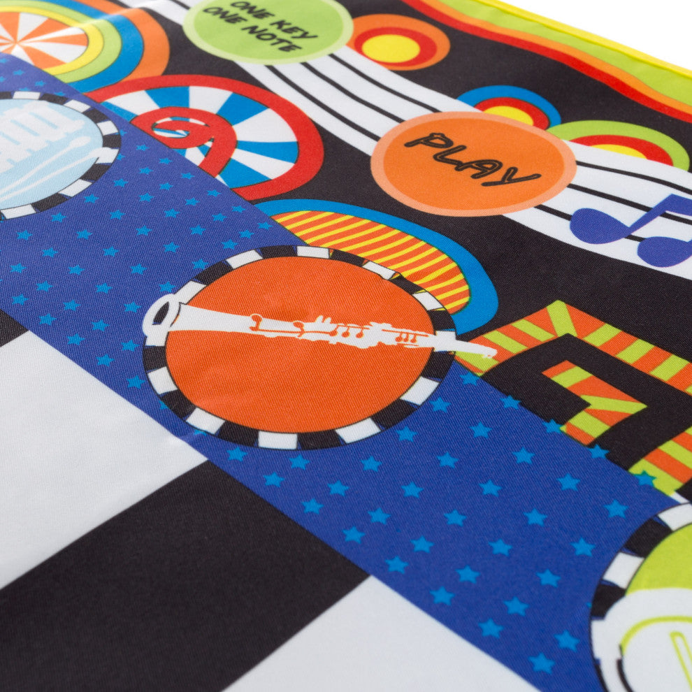 Toddler Piano Keyboard Mat With Musical Keys and Instrument Sounds