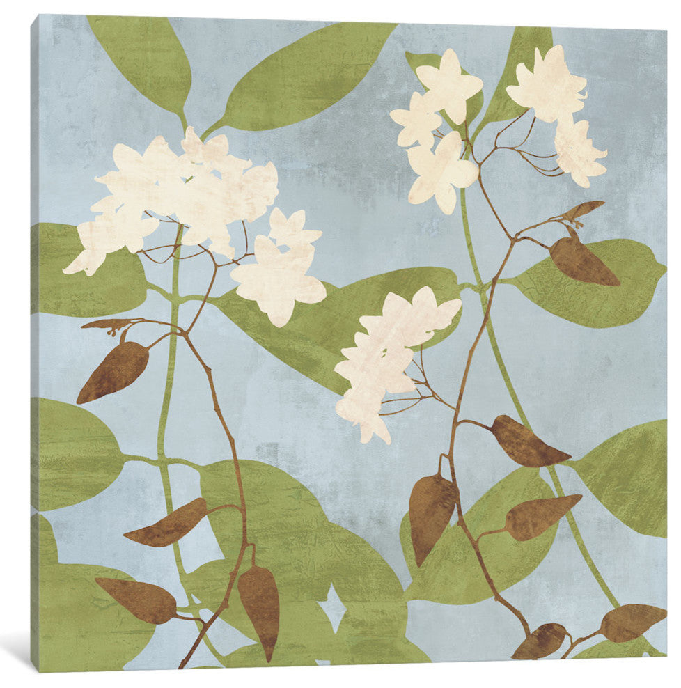 "Secret Garden I" by Erin Lange, Canvas Print, 18"x18"
