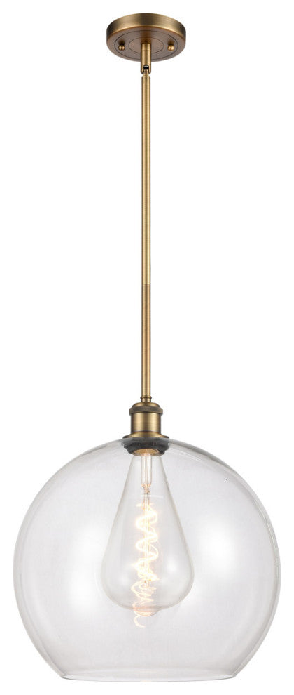 Innovations 516-1S-BB-G122-14 1-Light Pendant, Brushed Brass