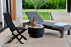 Solid Base Revolver Fire Pit With Wooden Top