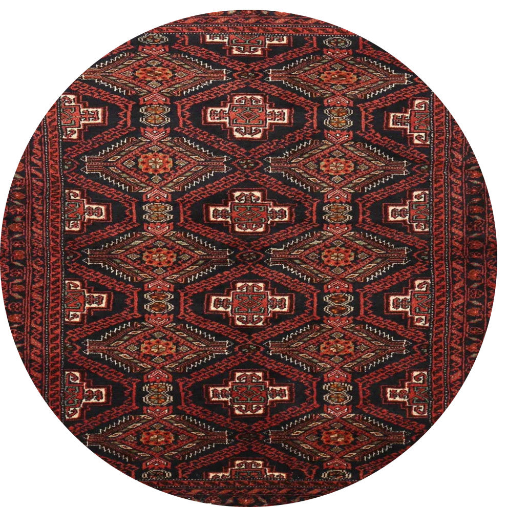 Ahgly Company Indoor Round Traditional Area Rugs, 3' Round