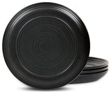 Stone Lain Elio Stoneware Dinner Plate Set of 4, Black