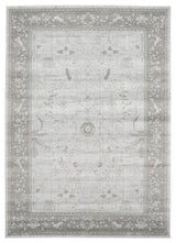 Unique Loom Light Gray La Jolla Floral 7'x10' Area Rug