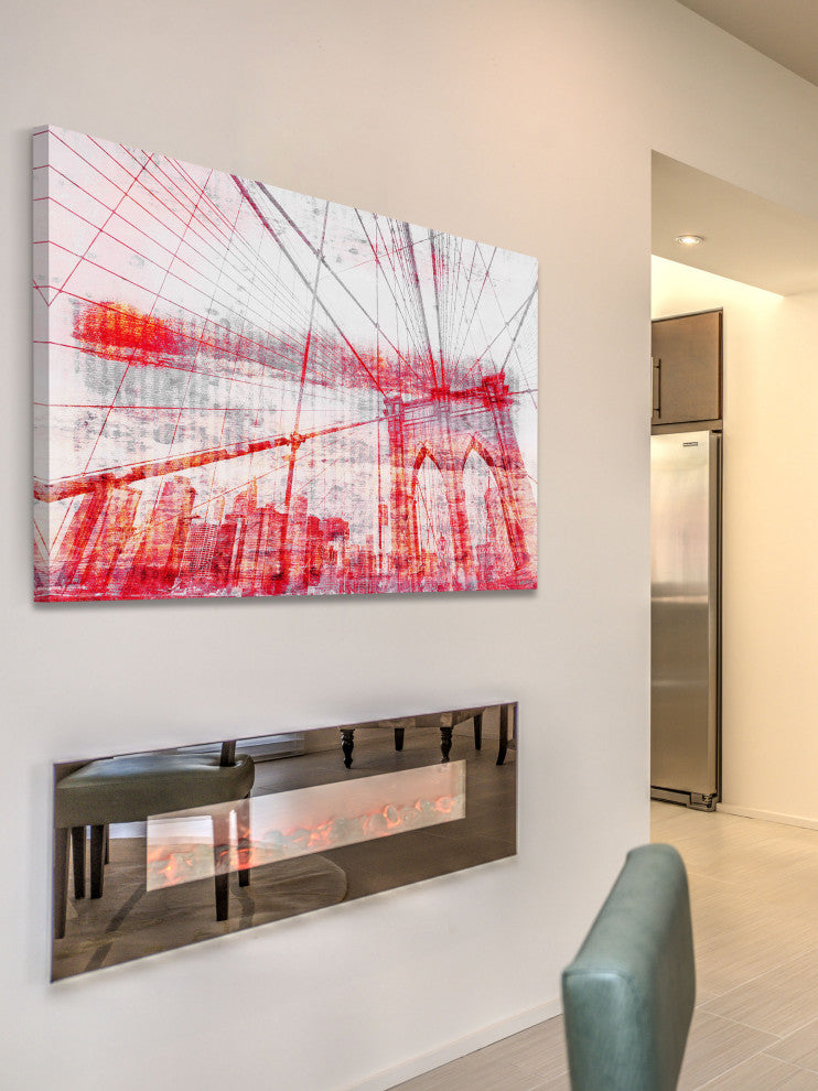 "Brooklyn Bridge" Fine Art Canvas Print, 18"x12"