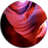 Antelope Canyon Light Rays, Landscape Photo Round Wall Art, 38"