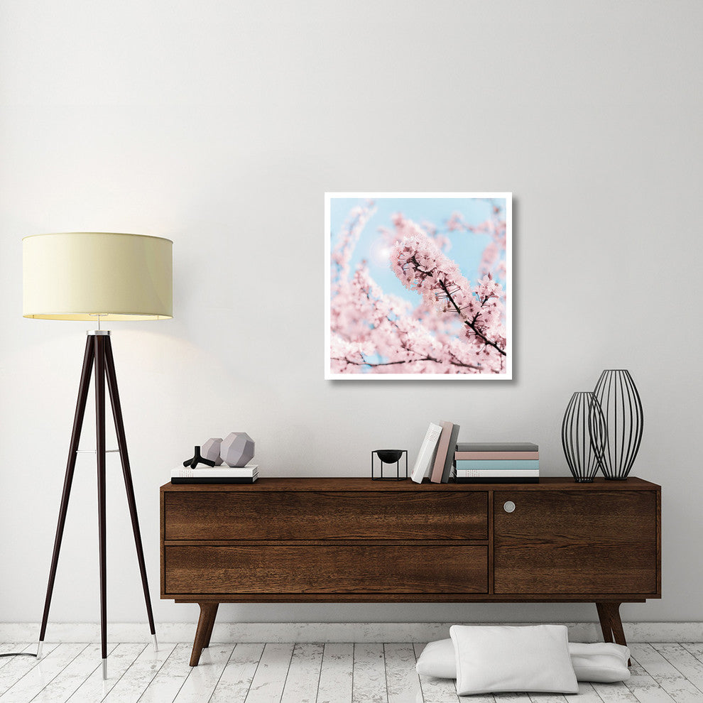 "Cherry Blossom Clouds" Digital Paper Print by Keri Bevan, 32"x32"