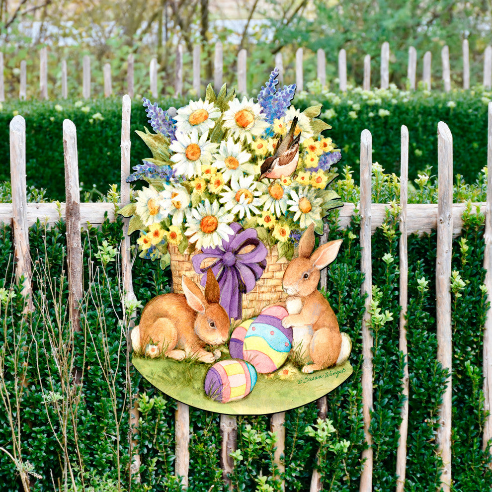 Spring Bunnies Easter Door Decor