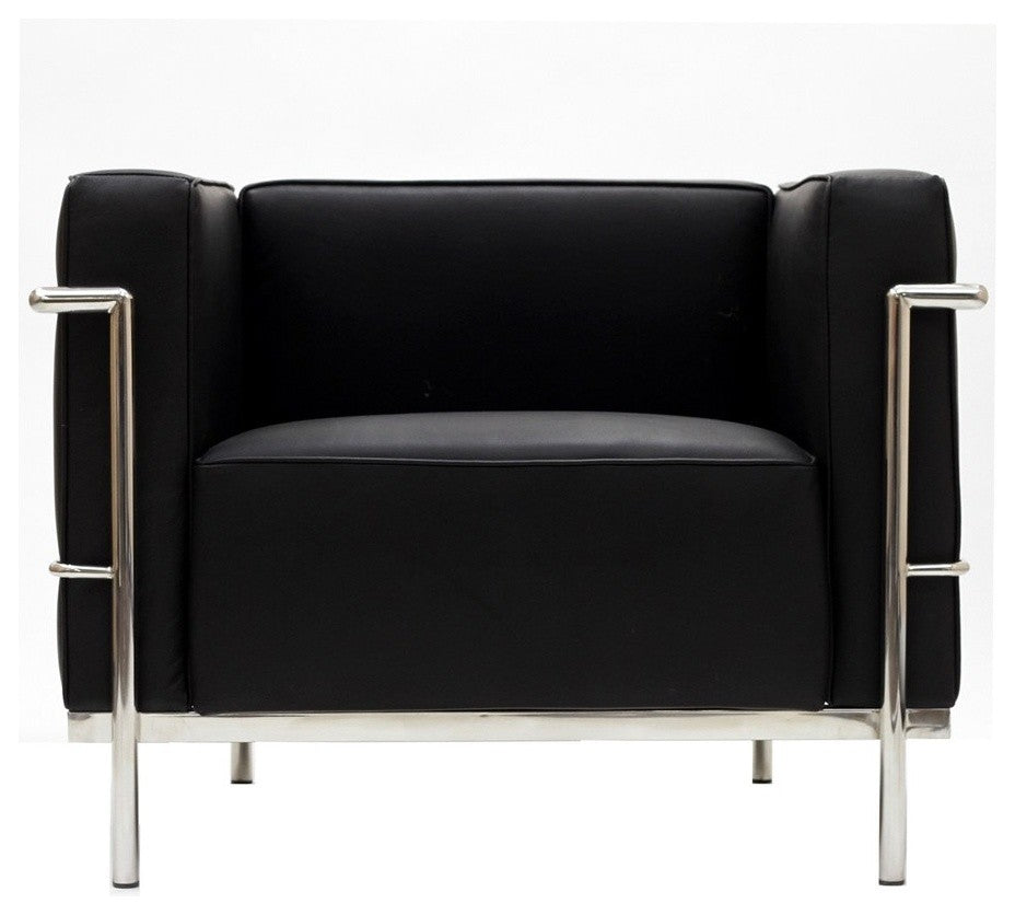 Modway Charles Grande Armchair, Black