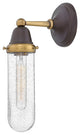 Hinkley Academy Sconce Beaker Glass Single Light Sconce, Oil Rubbed Bronze