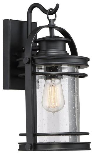 Quoizel BKR8408K One Light Outdoor Wall Lantern Booker Mystic Black