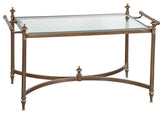 Hand-Cast Brass Cocktail Table