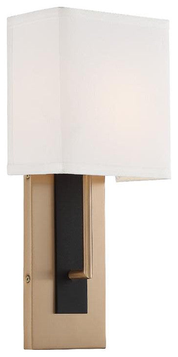 Crystorama Lighting Group BRE-A3631 Brent 15" Tall Wall Sconce - Vibrant Gold /