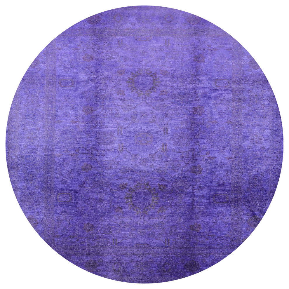 Ahgly Company Indoor Round Mid-Century Modern Area Rugs, 5' Round