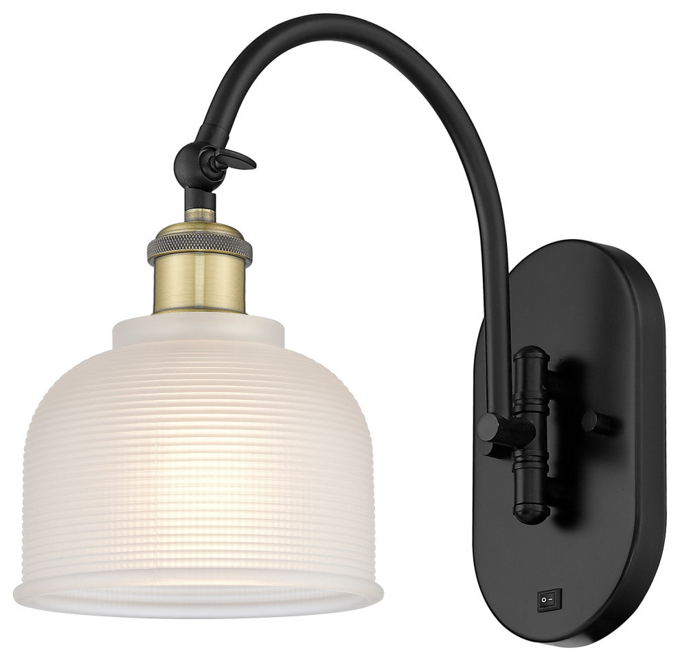 Innovations 518-1W-BAB-G411-LED 1-Light Sconce, Black Antique Brass