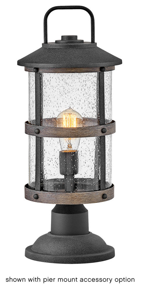Hinkley Lakehouse Medium Post Top Or Pier Mount Lantern, Aged Zinc