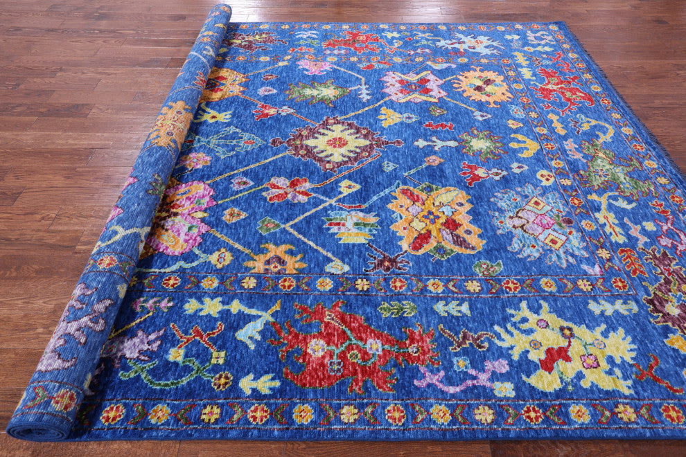 8' 10" X 11' 11" Turkish Oushak Hand-Knotted Rug - Q16073