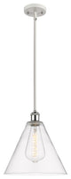 Innovations 516-1S-WPC-GBC-122-LED 1-Light Mini Pendant, White, Polished Chrome