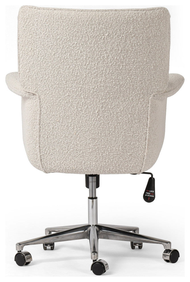 Humphrey Desk Chair Knoll Natural, Polished Aluminum