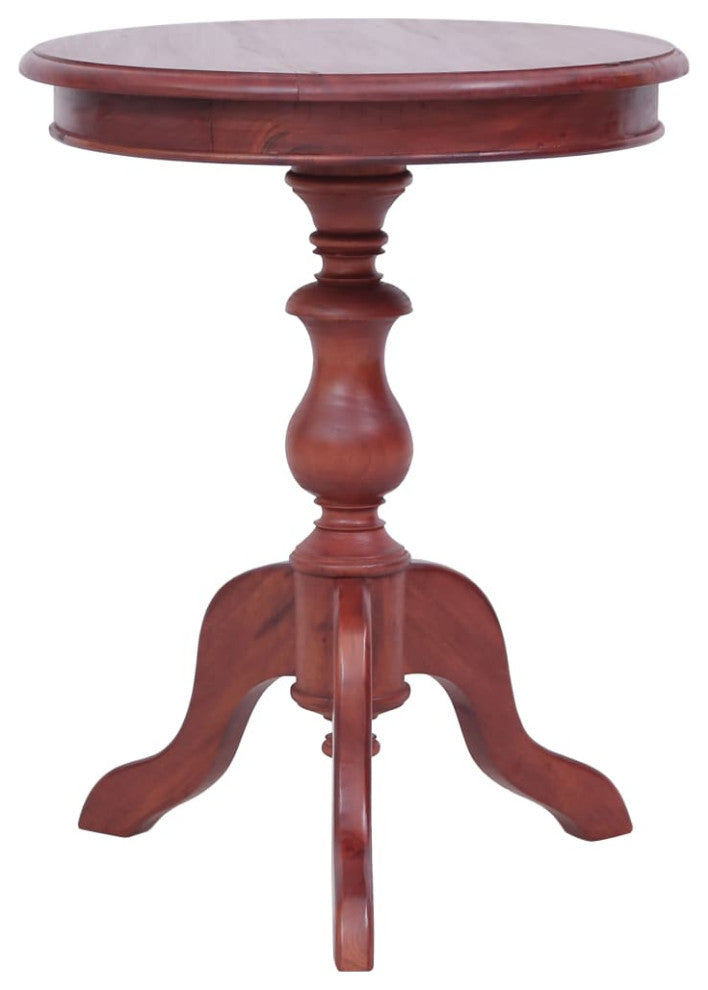 vidaXL Solid Mahogany Wood Side Table Brown End Accent Coffee Couch Table