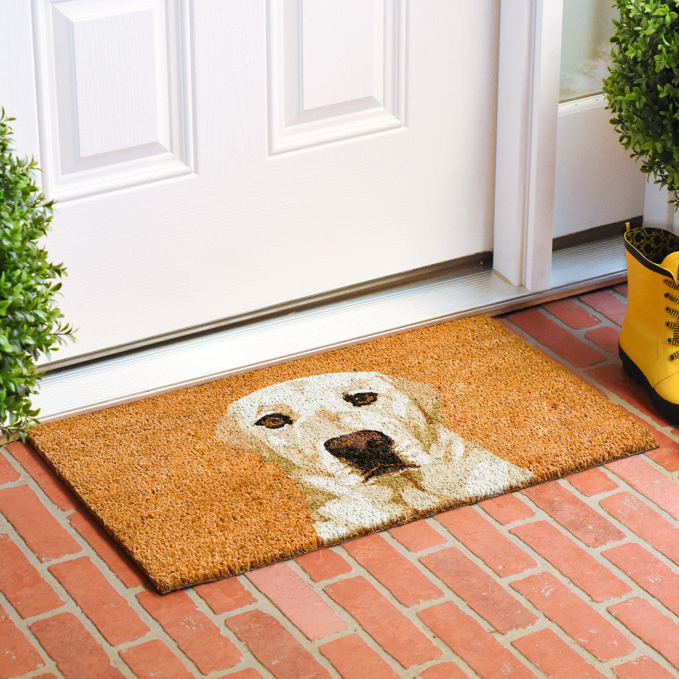 Calloway Mills Cream Labrador Doormat, 24"x36"