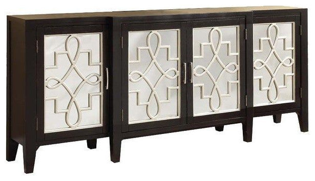Kacia Console Table, Antique Black