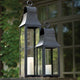 Classic Elegant Tall Black Vintage Style Candle Lantern Pillar Holder Outdoor
