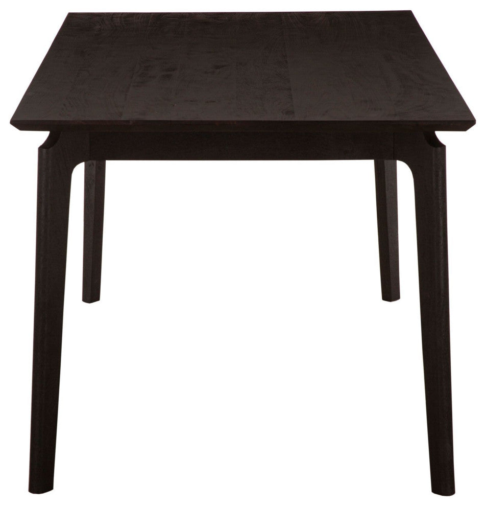 Kenzo 60"� Mango Wood Small Dining Table, Black