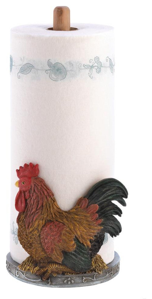 Country Rooster Paper Towel Holder