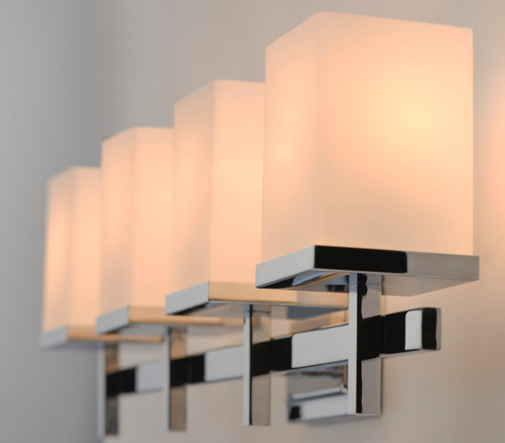 Maxim 2154 Tetra 30"W Bathroom Light - Polished Chrome