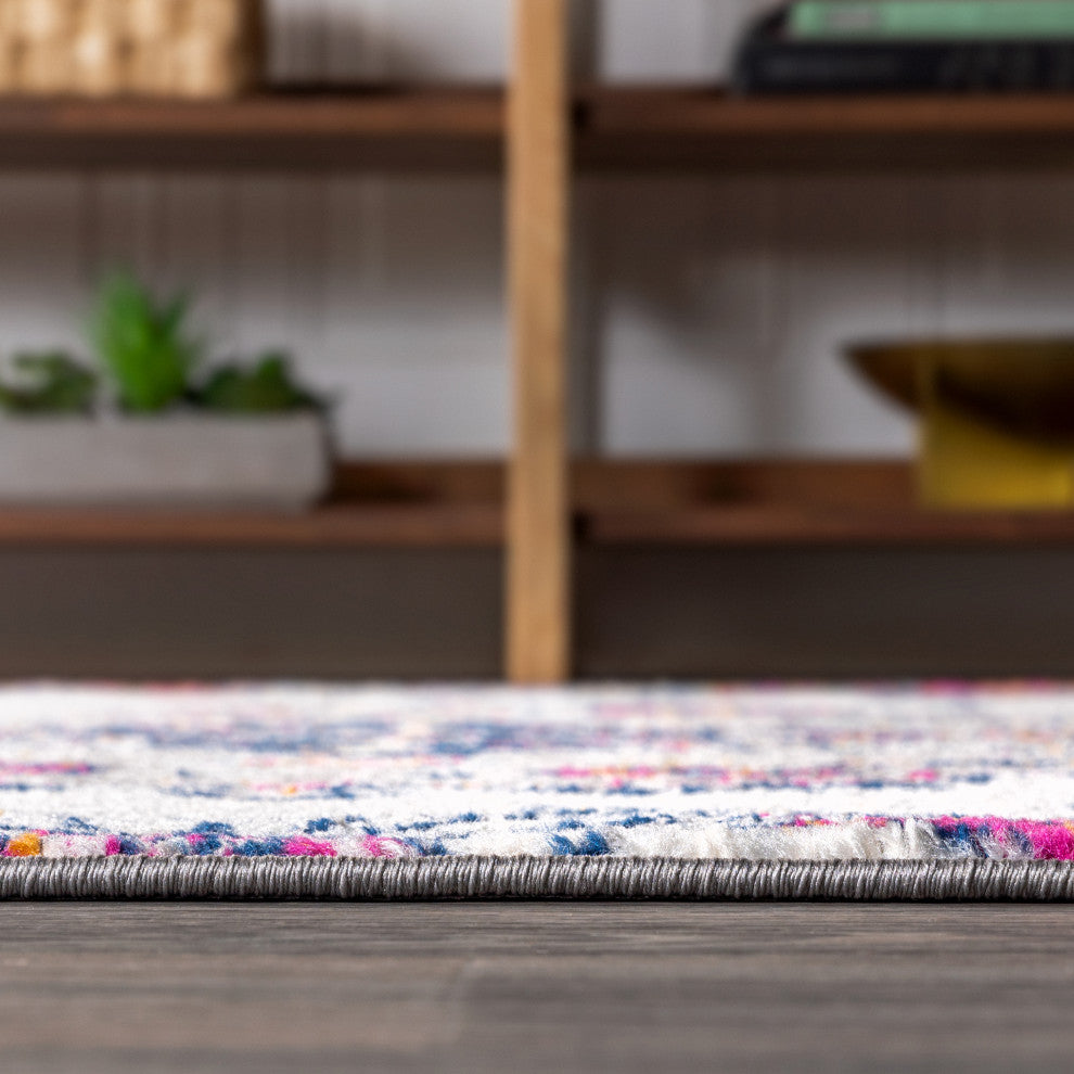 Bohemian FLAIR Boho Vintage Medallion Area Rug, Multi, 3x5